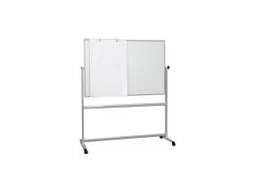 Valge tahvel ratastel 1500x1200mm ümber telje pöörlev keraamiline pind 2x3