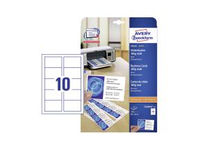 Visiitkaardi alusmaterjal ZW C32010 valge 25 lehte