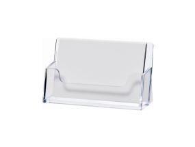Visiitkaardihoidja lauale HELIT läbipaistev plastik