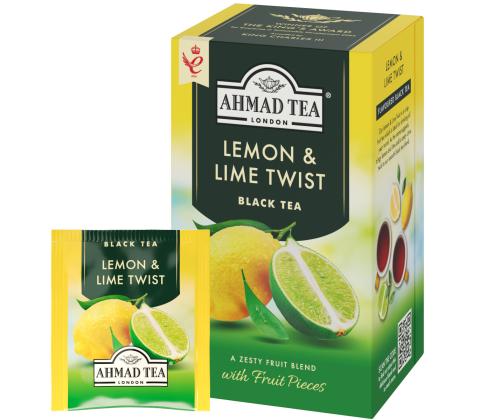 Must tee AHMAD Lemon & Lime Twist 20tk ümbrikus