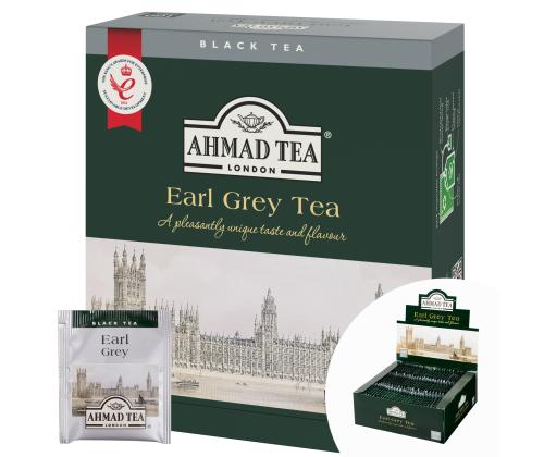 Must tee AHMAD Earl Grey 100tk ümbrikus