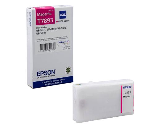 Tindikassett Epson T7893 Magenta 34ml WF-5110DW/WF-5190DW/WF-5620DWF/WF-5690DWF