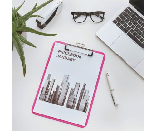 Kirjutusalus Leitz WOW A4 kaaneta roosa