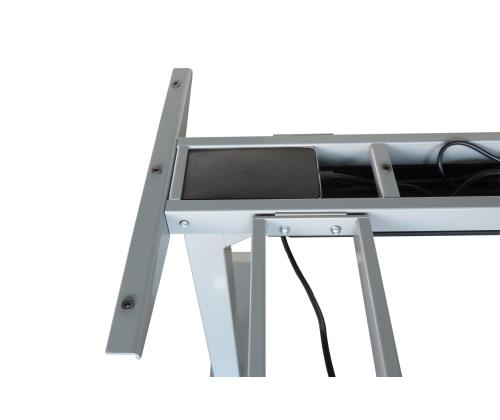 Elektriline töölauaraam nurgaga Easy TRIO 3-mootoriga 4 mälukohaga hall