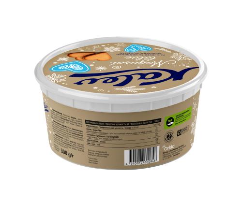 Piparkook KALEV südamekujulised õhukesed piparkoogid karbis 300g   	