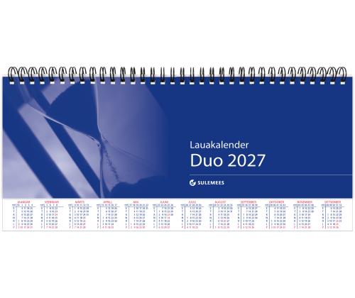 Lauakalender DUO, korraga avatud 2 nädalat, spiraalköide 00305