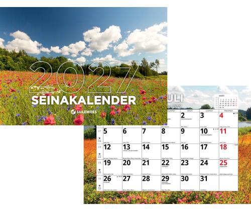Seinakalender, tavaline A4, klamberköide 00330