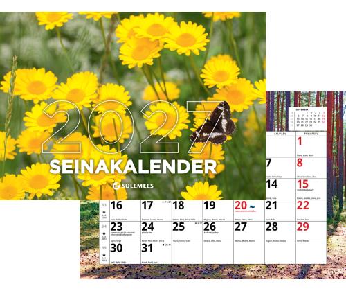 Seinakalender, tavaline B5, klamberköide 00331
