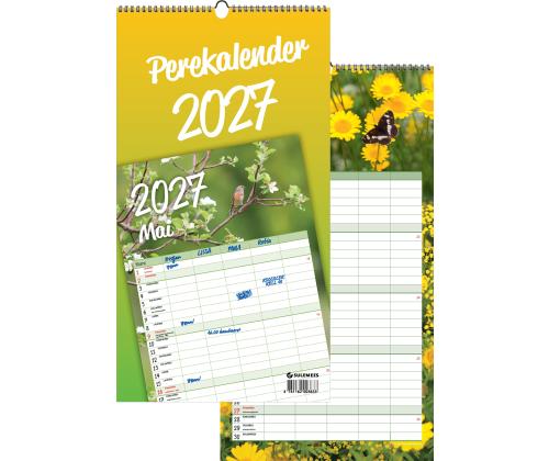 Seinakalender "Perekalender" 225x420, spiraalköide, riputusaas 00363