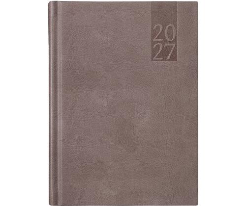 Raamatkalender PÄEV A5, kõvaköide, kunstnahk (PRUUN) 00034/40023
