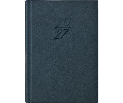 Raamatkalender Kalendermärkmik A6 PÄEV, kunstnahk (TUMESININE) 00029/40084