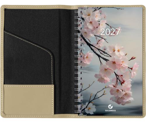 Kalendermärkmik Miniboss NÄDAL, spiraalköide, FASHION kaaned (BEEŽ) 00075/40117