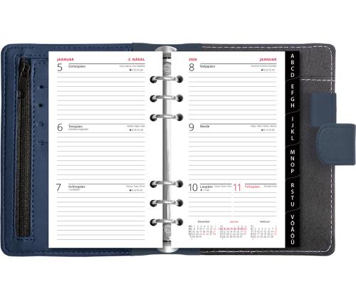 Time-Master kalender Compact  A6 NÄDAL, kunstnahk (SININE) 00600/40165