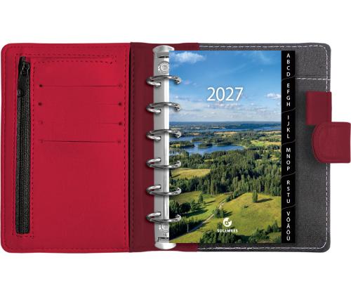 Time-Master kalender A7 NÄDAL, kunstnahk (TUMEPUNANE) 00725/40182