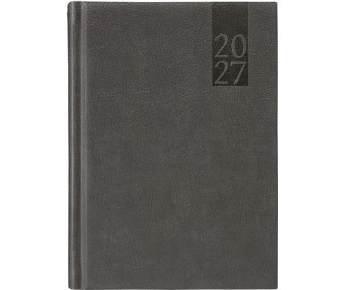 Raamatkalender PÄEV A5, kõvaköide, kunstnahk (HALL) 00034/40245