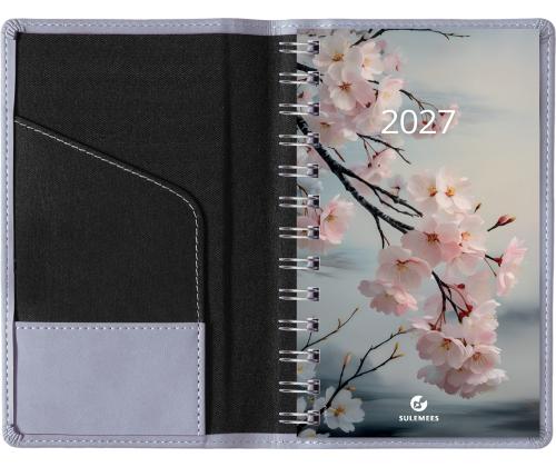 Kalendermärkmik Miniboss PÄEV, spiraalköide, FASHION kaaned (LILLA) 00074/40274