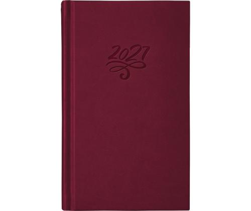Raamatkalender PÄEV B6, kõvaköide, FASHION kaaned (TUMEPUNANE) 00260/40361