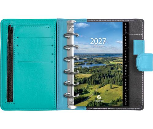 Time-Master kalender A7 NÄDAL, kunstnahk (TÜRKIIS) 00725/40457
