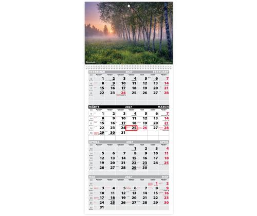 Seinakalender QUATTRO, avatud mõõt 297x760mm (PILT nr. 4) 00322/40492