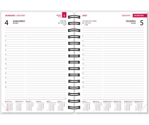 Raamatkalender Nature A5 Päev  spiraalköide (pilt 1) 40701