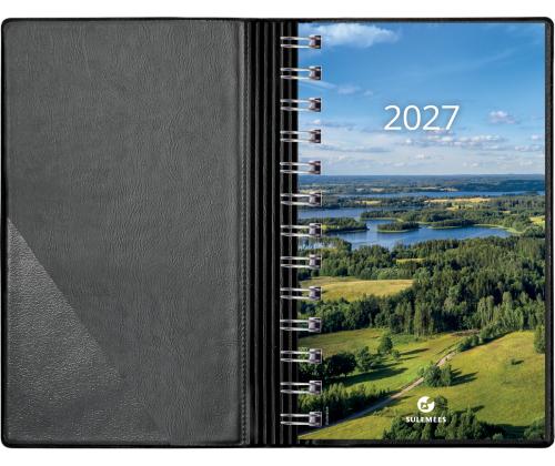 Kalendermärkmik Miniboss PÄEV, spiraalköide, plastkaaned (ROOSA) 00266/41130