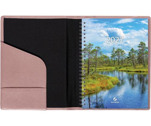 Raamatkalender Boss Nädal A5 horisontaal, spiraalköide, SHINE kaaned (BEEŽ) 00060/41150