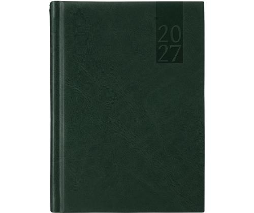Raamatkalender NÄDAL A5, vertikaal, kõvaköide, (TUMEROHELINE) 00040/41152