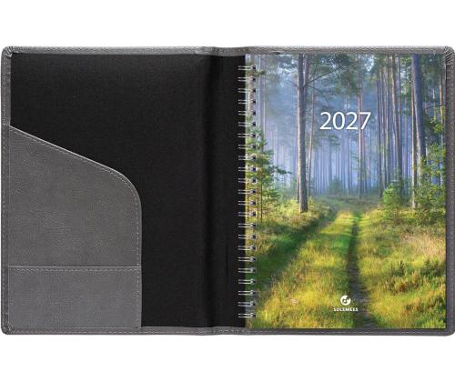 Raamatkalender Boss A5, vertikaal, spiraalköide Comfort kaaned (HALL) 00053/41154