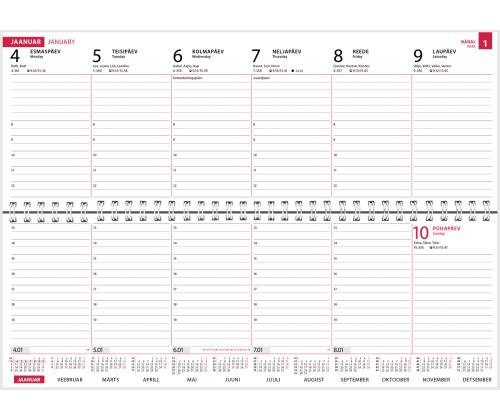 Lauakalender CLASSIC, kartongkaaned (PILT 2) 00308/41212