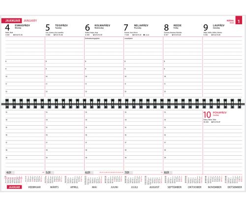 Lauakalender CLASSIC, kartongkaaned (PILT 4) 00308/41214