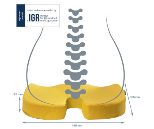 Istmepadi ergonoomiline LEITZ Cosy kollane