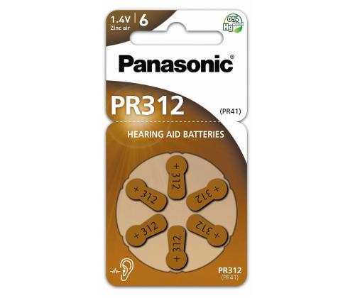 6 x Patarei Panasonic PR312 (PR41)