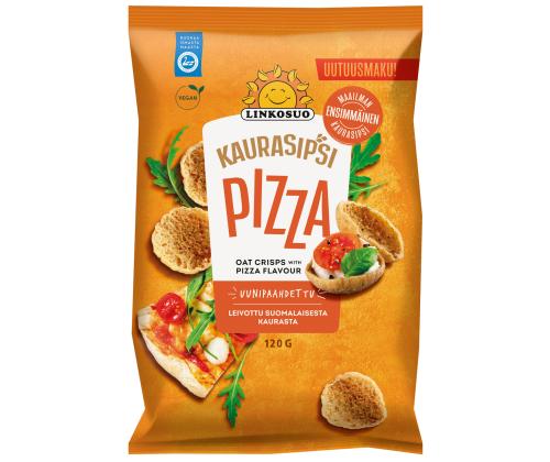 LINKOSUO Kaerakrõpsud pitsamaitselised 120g (vegan)