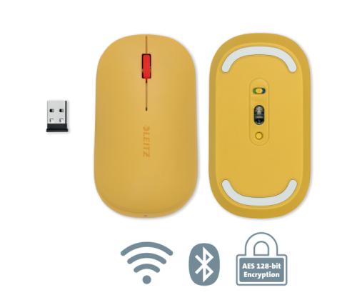 Arvutihiir juhtmeta LEITZ Cosy Warm kollane