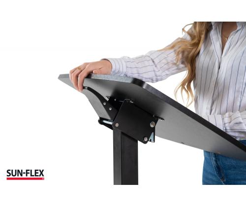 Reguleeritav laud SUN-FLEX EasyDesk Pro 600x520mm must
