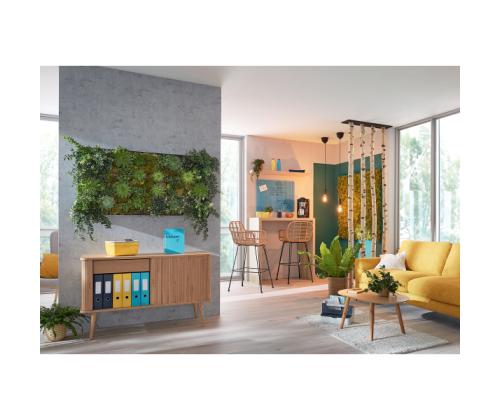 Klaastahvel-magnettahvel 600x400mm kollane LEITZ Cosy