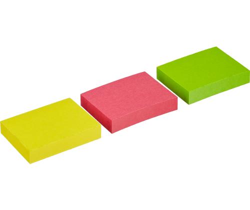 Märkmepaber POST-IT Notes, Assorted Neon Colours, 38 mm x 51 mm, 100 lehtepakis, 3 PadsPack