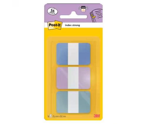 Järjehoidja 25,4x38mm POST-IT Strong 3 pastelset värvi