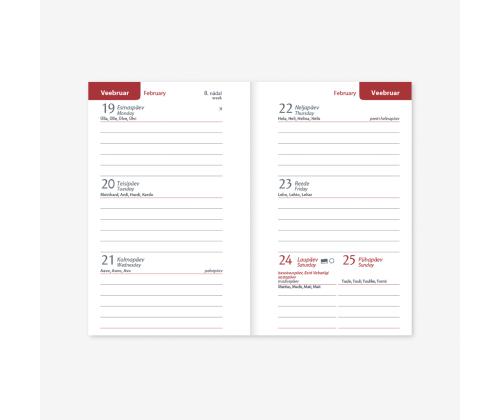 Taskukalender Minimärkmik A8 Nädal H tumesinine 2913596209