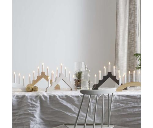 Advendi küünlajalg STAR TRADING naturaalne puit 1 tk