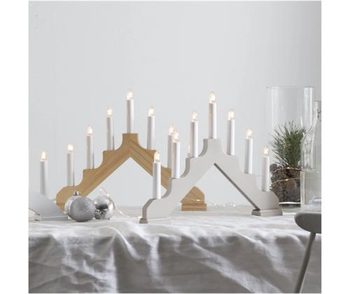 Advendi küünlajalg STAR TRADING naturaalne puit 1 tk