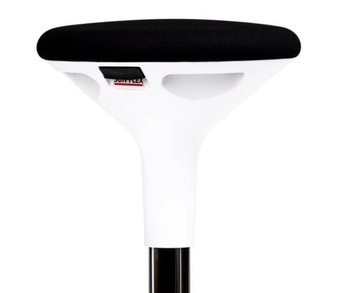 Aktiivtool SUN-FLEX Active 62-71cm, iste D-310mm, jalg D-290mm, kaal 5,6kg Black-must kangas, valge jalg