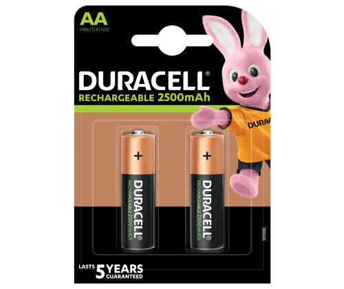 Akupatareid AA DURACELL NiMH HR6 2500 mAh 2tk