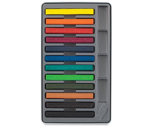 Akvarellikriidid Derwent Inktense 12tk metallkarbis