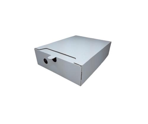 arhiivikarp 235x120x315mm lühemast küljest avatav valge