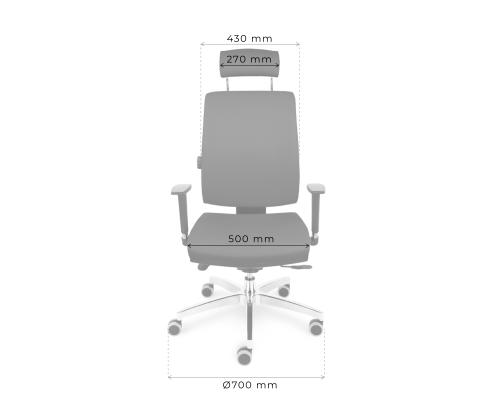 Arvutitoolkontoritool ARUBA peatoega kangas