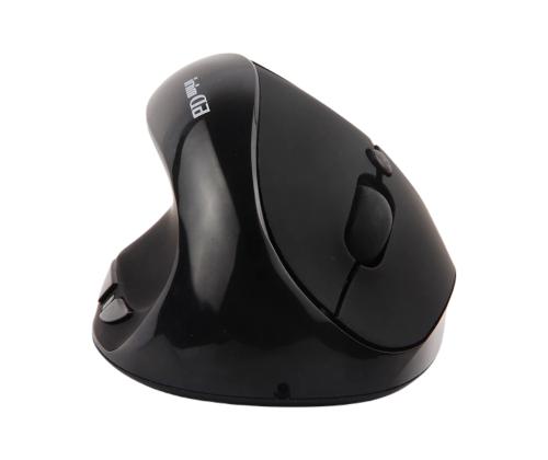 Arvutihiir ergonoomiline 6D mini vertikaalne must juhtmeta