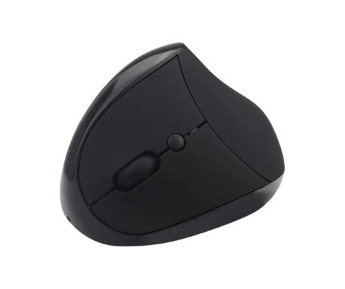 Arvutihiir ergonoomiline 6D mini vertikaalne must juhtmeta