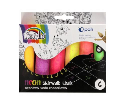 Asfaldikriidid FIORELLO Neon 6 värvi