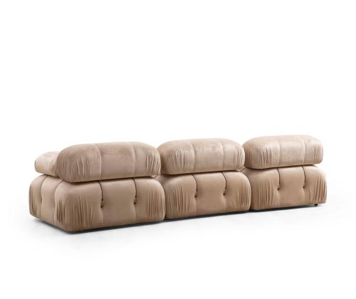 Bubble 3 Seater ( L1-O1-1R) - Velvet